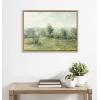 image:imageKate and Laurel Sylvie George Inness Landscape Framed Canvas Wall Art by The Art Institute of Chicago 18x24 Natural Decorative Museum Series Art Print for Wall