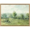 image:imageKate and Laurel Sylvie George Inness Landscape Framed Canvas Wall Art by The Art Institute of Chicago 18x24 Natural Decorative Museum Series Art Print for Wall