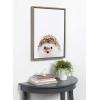 image:imageKate and Laurel Sylvie Hedgehog Animal Print Portrait Framed Canvas Wall Art by Amy Peterson 18x24 Gray