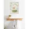image:imageKate and Laurel Sylvie Lion Cub in Wild Safari Bath Framed Canvas Wall Art by Amy Peterson Art Studio 18x24 White Cute Animal Bathtub Art for Wall