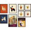 image:imageKate and Laurel Sylvie Modern Elephant Framed Canvas Wall Art by Amber Leaders 18x24 Walnut Brown Contemporary Home Decor for Animal Lovers