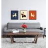 image:imageKate and Laurel Sylvie Modern Elephant Framed Canvas Wall Art by Amber Leaders 18x24 Walnut Brown Contemporary Home Decor for Animal Lovers
