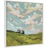 image:imageKate and Laurel Sylvie North Dakota Framed Canvas Wall Art by Emily Kenney 22x22 White Rustic Countryside Landscape Art