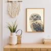 image:imageKate and Laurel Sylvie Owl Wearing Glasses Portrait Framed Canvas Wall Art by F2 Images 18x24 Natural