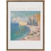 image:imageKate and Laurel Sylvie Poster Claude Monet tretat The Beach and the Falaise dAmont 1885 Framed Canvas Wall Art by The Art Institute of Chicago 18x24 Gold Decorative Museum Series Art Print