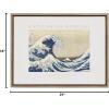 image:imageKate and Laurel Sylvie Poster Katsushika Hokusai Under the Wave off Kanagawa aka The Great Wave 1830 Framed Canvas Wall Art by The Art Institute of Chicago 18x24 Gold Wall Dcor