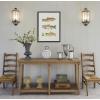image:imageKate and Laurel Sylvie Rainbow Trout Framed Canvas Wall Art by Cathy Zhang 18x24 Gray Decorative Nature Art for Wall