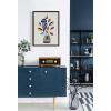 image:imageKate and Laurel Sylvie Rubber Plant Framed Canvas Wall Art by Rachel Lee of My Dream Wall 18x24 Brown Abstract Botanical Bird Art for Wall