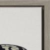 image:imageKate and Laurel Sylvie Two Tone Butterfly Framed Linen Textured Canvas Wall Art by Robert Cadloff of Bomobob 22x22 Gray Decorative Nature Themed Art Decor for Wall
