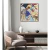 image:imageKate and Laurel Sylvie Vasily Kandinsky Improvisation No 30 Cannons 1913 Framed Canvas Wall Art by The Art Institute of Chicago 30x30 Gold Decorative Museum Series Art Print for Wall