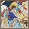 image:imageKate and Laurel Sylvie Vasily Kandinsky Improvisation No 30 Cannons 1913 Framed Canvas Wall Art by The Art Institute of Chicago 30x30 Gold Decorative Museum Series Art Print for Wall