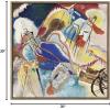 image:imageKate and Laurel Sylvie Vasily Kandinsky Improvisation No 30 Cannons 1913 Framed Canvas Wall Art by The Art Institute of Chicago 30x30 Gold Decorative Museum Series Art Print for Wall