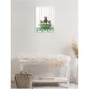 image:imageKate and Laurel Three Bear Cubs in Eclectic Green Panel Wall Bathtub Framed Canvas Wall Art by Amy Peterson 18 x 24 Sylvie White Whimsical Animals Bathroom Art for Wall Decor Living Room Bedroom
