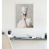 image:imageKate and Laurel Toilet Paper Roll on White Swans Head Bathroom Art Framed Canvas Wall Art by The Creative Bunch Studio 18 x 24 Sylvie Beaded White Whimsical Humor Animals Bathroom Art for Wall