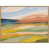 image:imageKate and Laurel Vibrant Rhythm Framed Canvas Wall Art by Nikita Jariwala 42 x 32 Sylvie Natural Bohemian Landscapes Nature Art for Wall Decor Living Room Bedroom
