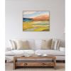 image:imageKate and Laurel Vibrant Rhythm Framed Canvas Wall Art by Nikita Jariwala 42 x 32 Sylvie Natural Bohemian Landscapes Nature Art for Wall Decor Living Room Bedroom