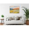 image:imageKate and Laurel Vibrant Rhythm Framed Canvas Wall Art by Nikita Jariwala 42 x 32 Sylvie Natural Bohemian Landscapes Nature Art for Wall Decor Living Room Bedroom