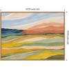 image:imageKate and Laurel Vibrant Rhythm Framed Canvas Wall Art by Nikita Jariwala 42 x 32 Sylvie Natural Bohemian Landscapes Nature Art for Wall Decor Living Room Bedroom
