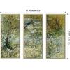 image:imageKate and Laurel Vincent van Gogh River Bank in Springtime 1887 3 Piece Framed Wall Art Print Set by Nostalgia Prints Belmont Distress White Traditional Landscape Art for Wall Decor