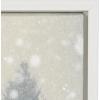 image:imageKate and Laurel x Bomobob Collaboration Snow Day Framed Canvas Wall Art 18x24 White Decorative Holiday Art for Wall