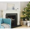 image:imageKate and Laurel x Bomobob Collaboration Snow Day Framed Canvas Wall Art 18x24 White Decorative Holiday Art for Wall