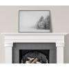 image:imageKate and Laurel x F2Images Collaboration Black and White Snow Day Framed Canvas Wall Art 23x33 Gray Snowy Winter Landscape Art Print for Wall
