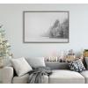 image:imageKate and Laurel x F2Images Collaboration Black and White Snow Day Framed Canvas Wall Art 23x33 Gray Snowy Winter Landscape Art Print for Wall