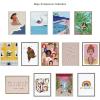 image:imageKate and Laurel x Maja Tomljanovic Collaboration Winter Wonderland Framed Canvas Wall Art 23x33 Gray Animated Winter Art for Wall