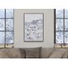 image:imageKate and Laurel x Maja Tomljanovic Collaboration Winter Wonderland Framed Canvas Wall Art 23x33 Gray Animated Winter Art for Wall