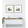 image:imageShades of Olive No 1 amp No 2 2 Piece Framed Wall Art Print Set by Mary Sparrow
