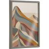 image:imageKate and Laurel Blake MidCentury Modern Mountains 1b Framed Printed Glass Wall Art by Rachel Lee of My Dream Wall 18 x 24 Gray Decorative Landscape Art for Wall