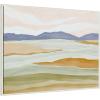 image:imageKate and Laurel Dreamy Hillscape Framed Canvas Wall Art by Nikita Jariwala 42 x 32 Sylvie Beaded White Modern Landscapes Nature Art for Wall Decor Living Room Bedroom