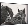 image:imageKate and Laurel Framed Canvas Wall Art Print Black Horses by Emiko and Mark Franzen F2 Images 41 x 28 Sylvie Beaded Black Frame Rustic Farmhouse Animal Art for Wall Decor