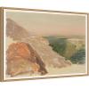 image:imageKate and Laurel Framed Canvas Wall Art Print Damascus Mountains View Frederic Edwin Church by The Smithsonian American Art Museum 33 x 23 Sylvie Natural Frame Traditional Landscape Art for Wall