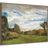 image:imageKate and Laurel Framed Canvas Wall Art Print In de Duinen In the Dunes 1883 Vincent Van Gogh by Nostalgia Prints 38 x 28 Sylvie Walnut Frame Traditional Landscape Art for Wall Decor