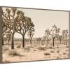 image:imageKate and Laurel Framed Canvas Wall Art Print Joshua Tree No 2 by Alicia Bock 41 x 28 Sylvie Walnut Frame Rustic Farmhouse Landscape Art for Wall Decor