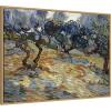 image:imageKate and Laurel Framed Canvas Wall Art Print Olive Trees by Vincent van Gogh by Nostalgia Prints 38 x 28 Sylvie Natural Frame Traditional Landscape Art for Wall Decor