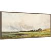 image:imageKate and Laurel Framed Canvas Wall Art Print Sheep Grazing By The Coast by Henry Andrew Harper by Nostalgia Prints 40 x 18 Sylvie Walnut Frame Traditional Landscape Art for Wall Decor