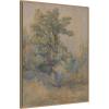 image:imageKate and Laurel Framed Canvas Wall Art Print Sketch of a Tree Ladislav Mednyanszky by Nostalgia Prints 32 x 42 Sylvie Beaded Rustic Natural Frame Traditional Landscape Art for Wall Decor