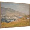 image:imageKate and Laurel Framed Canvas Wall Art Print Yalta The Cycle From the Travel to the Crimea 1904 Jan Ciaglinski by Nostalgia Prints 38 x 28 Sylvie Beaded Rustic Natural Frame Traditional Landscape