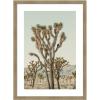 image:imageKate and Laurel Framed Wall Art Print Joshua Tree With Crow by Alicia Bock 25 x 34 Woodgrain Stripe Mocha Frame Rustic Farmhouse Landscape Art for Wall DecorWoodgrain Stripe Mocha