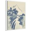 image:imageKate and Laurel Katsushika Hokusai Landscape with Waterfall 1831 Framed Canvas Wall Art by The Art Institute of Chicago 18 x 24 Sylvie White Traditional Landscapes Nature Art for Wall Decor Living