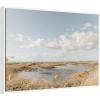 image:imageKate and Laurel Marshland Framed Canvas Wall Art by Crystal Lynn Collins 38 x 28 Sylvie White Farmhouse Landscapes Nature Art for Wall Decor Living Room Bedroom