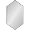 image:imageKate and Laurel McNeer Modern Wall Mirror 31 x 22 Silver Geometric Hexagon Mirror for Wall