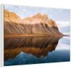 image:imageKate and Laurel Mountain Reflection in Iceland during Sunset Framed Canvas Wall Art by Michael Schauer 42 x 32 Sylvie White Modern Landscapes Nature Art for Wall Decor Living Room Bedroom
