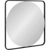 image:imageKate and Laurel Nobles Modern Square Mirror 24 x 24 Black Decorative Square Wall Decor with an Inset Round Mirror