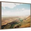image:imageKate and Laurel Rolling Hills and Open Pastures Framed Canvas Wall Art by Alicia Abla 30 x 23 Sylvie Walnut Farmhouse Landscapes Nature Art for Wall Decor Living Room Bedroom