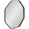 image:imageKate and Laurel Rollo Midcentury Octagon Wall Mirror 24 x 24 Black Decorative Geometric Decor for WallBlack