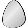image:imageKate and Laurel Rollo Modern Triangle Mirror 24 x 24 Black Geometric Decorative Mirror for Wall Decor
