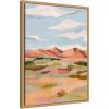 image:imageKate and Laurel Southwestern Dreams l Framed Canvas Wall Art by Nikita Jariwala 18 x 24 Sylvie Natural Transitional Landscapes Nature Art for Wall Decor Living Room Bedroom
